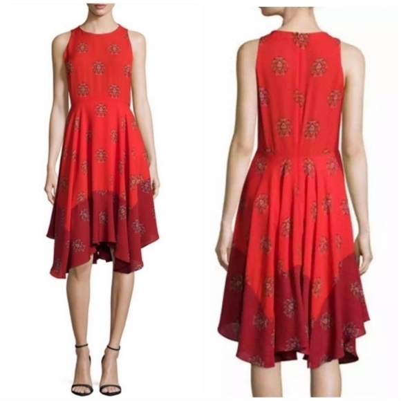 A.L.C. Elisa Sleeveless Red Dress - Picture 1 of 5